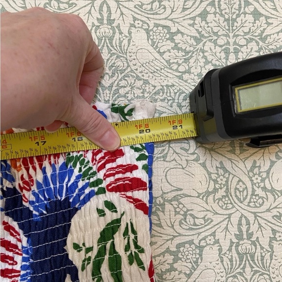 House of Harlow 1960 Birds of Prey Colorful Linen Midi Skirt Sz Large - Picture 6 of 8